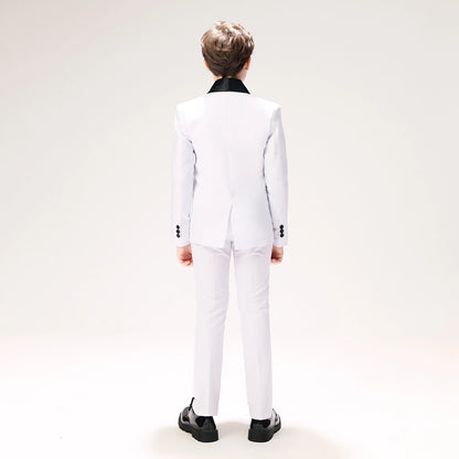 Back-to-school Boys Suit 3 Piece Jacket Vest Trousers Pants Children's Tuxedo Wedding Suit Classic Formal Dress Slim Teen Suit