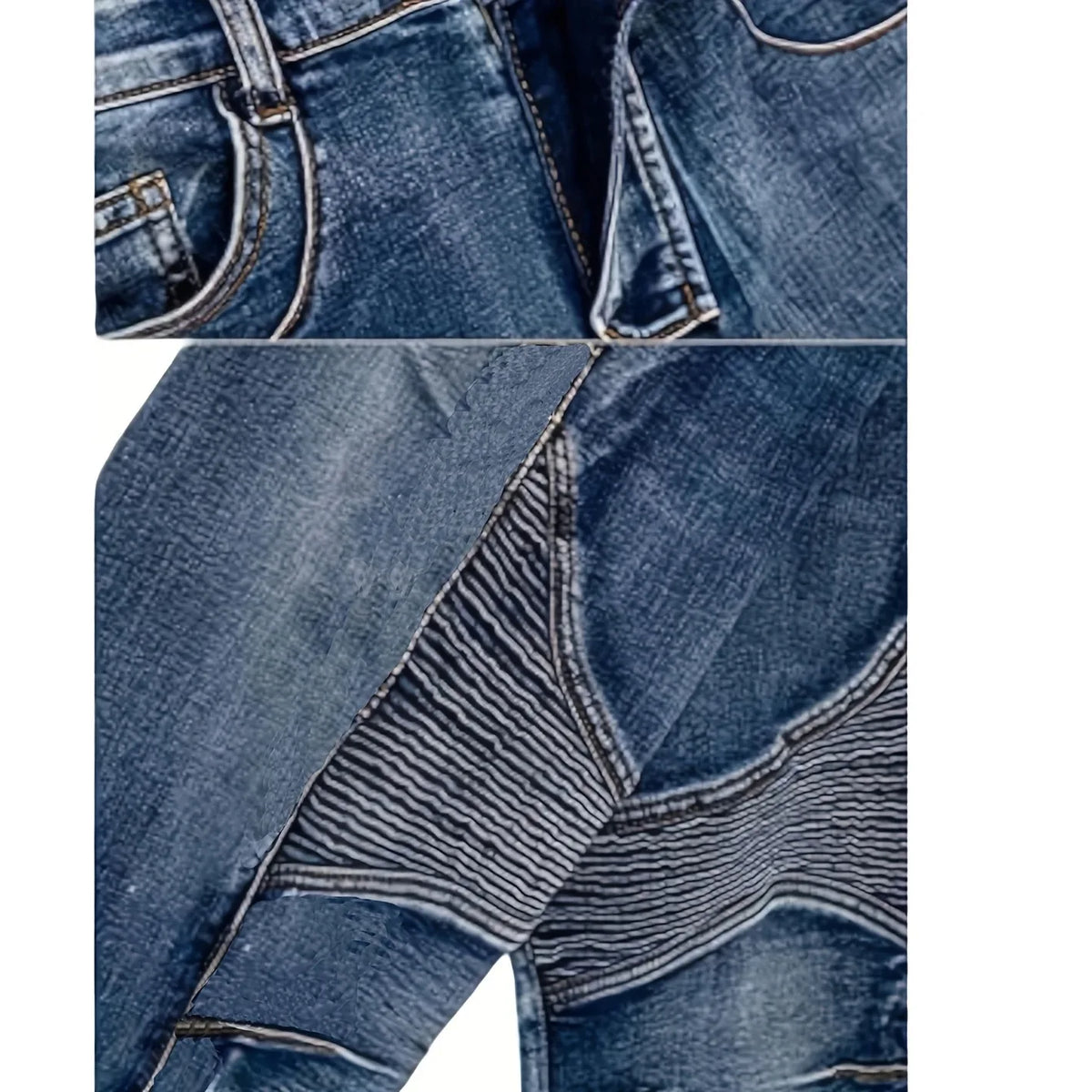 Men's Slim-Fit Fashion Stone-Washed Jeans Cargo Jeans Mens Pants Men Jeans