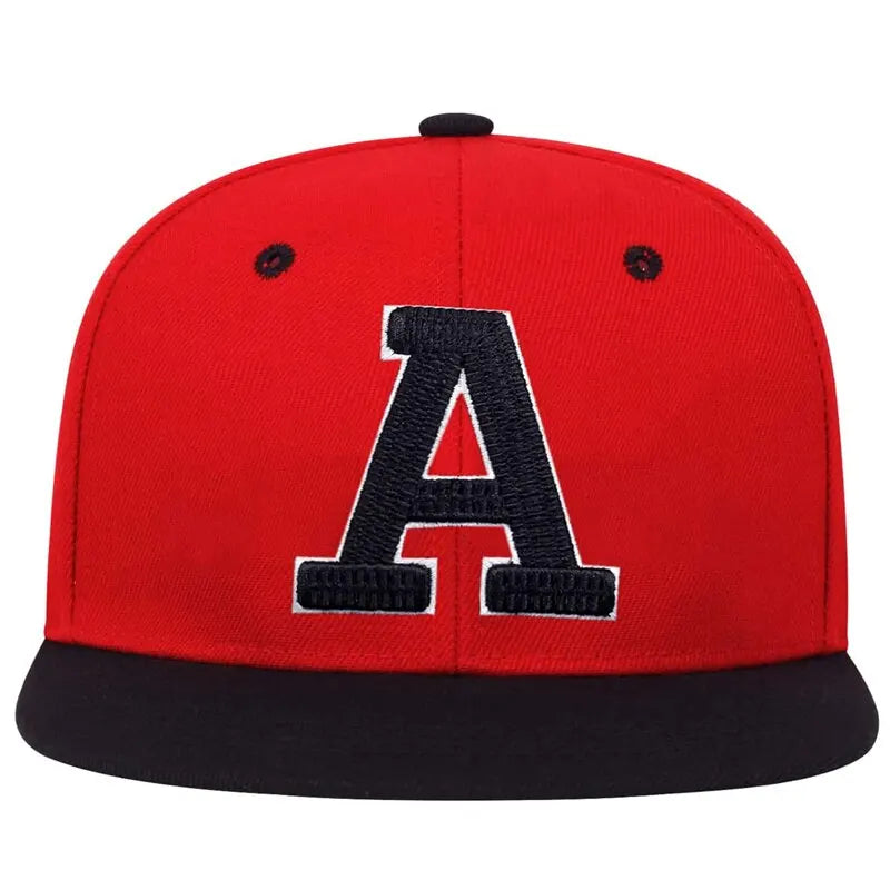 Unisex Simple Letter A Embroidery Hip-hop Hats Outdoor Adjustable Casual Baseball Caps Sunscreen Hat