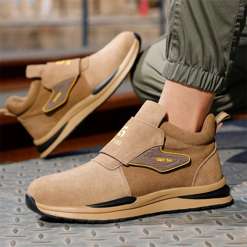 Fashion 2024 Latest 10KV Heat Resistant Welding Shoes Steel Toe Cap Men Work Safety Shoes Nail Proof Anti Smashing Sneakers