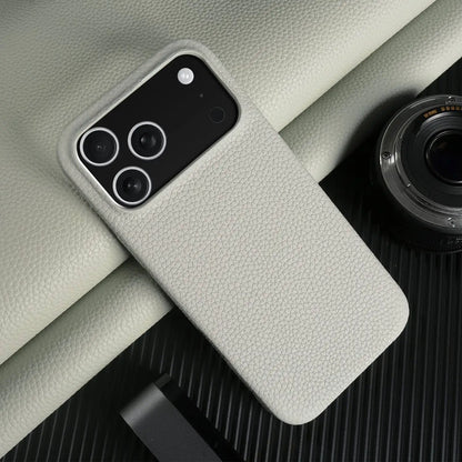 Luxury Magnetic Genuine Leather Case For iphone 17 Pro Max 16 15 14 13 12 11 for Magsafe Full Covered Phone Cases Back Cover