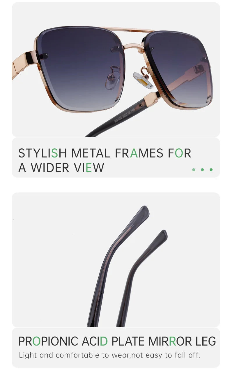 Retro Square Sunglasses For Men Sunscreen Vintage Sunglasses Women Trendy And Fashionable Fashion Glasses Gafas De Sol Hombre