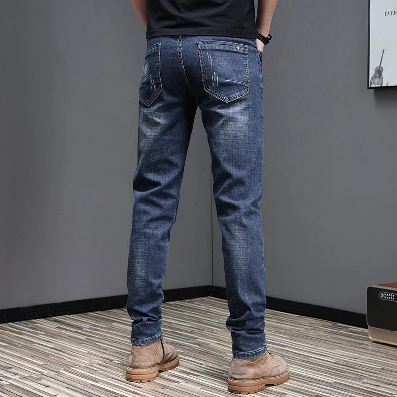 2026 Men's Slim Casual Street Classic Skinny Jeans Pencil Jeans Trendyy Stretch Style Comfortable Casual Fashion Versatile