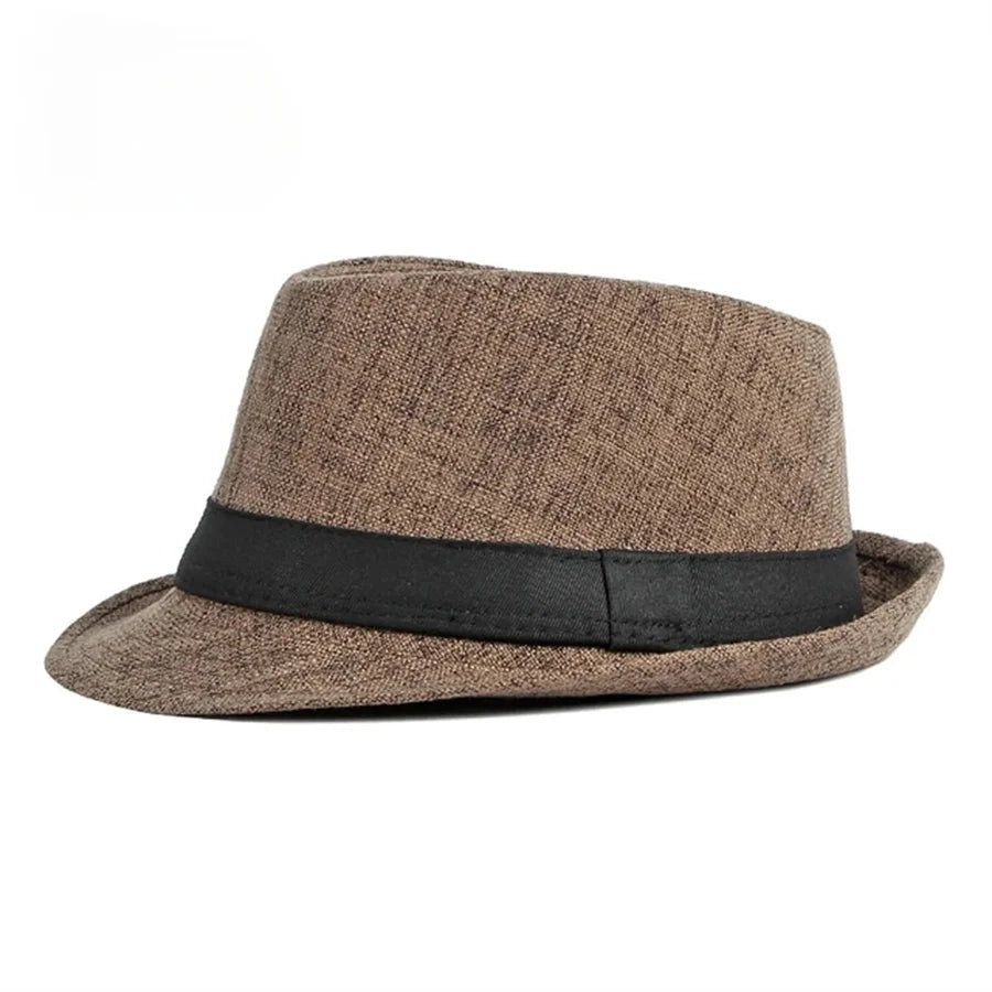 Spring Summer Wool Wedding Hat for Mid-Aged Men Couple Fashion Autumn Winter Party Plaid Luxury Design Jazz Hat Fedora Hat Women