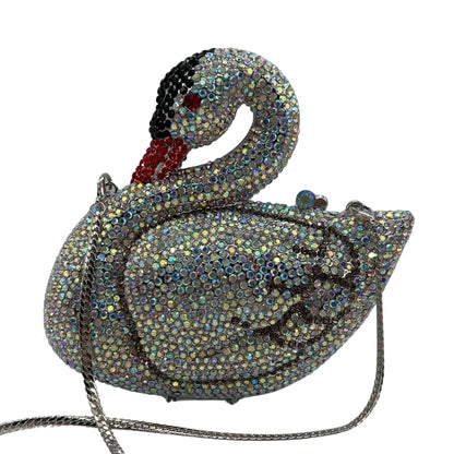 New Product Colorful Jewelry Crystal Swan Evening Bag Luxury Ladies Boutique Evening Bag With High Quality