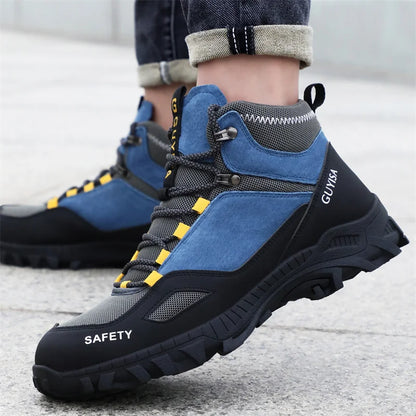 security boots for men work safety sneakers high quality Work shoes with steel toe anti slip anti puncture indestructible shoes