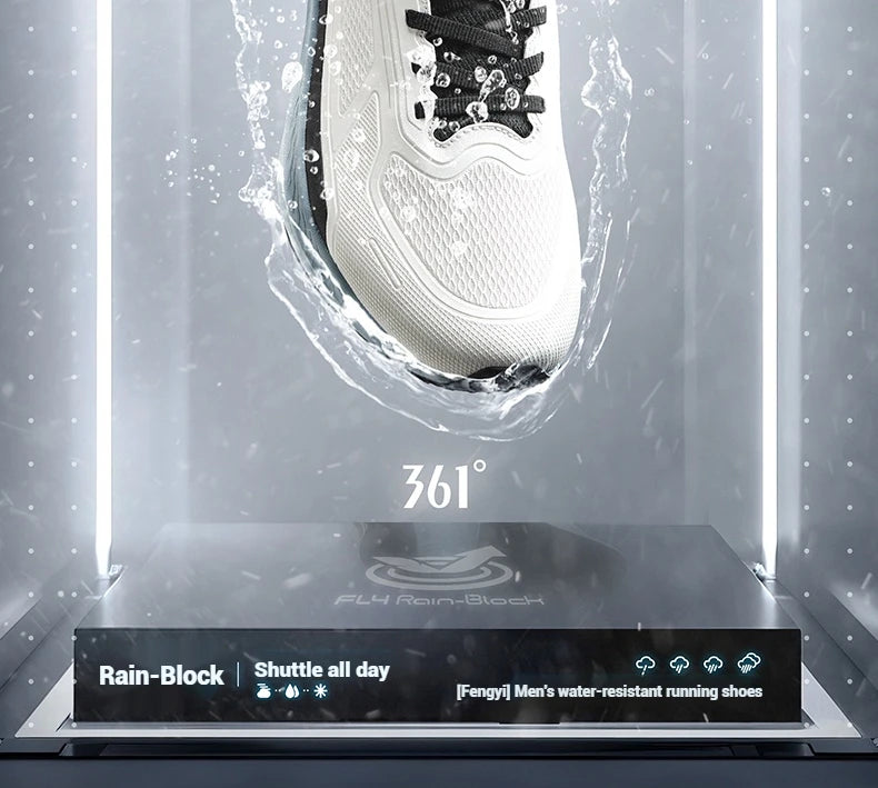 Degrees Wingblade Rainblock Men Running Shoes Splash Proof Anti-Slip Water Repellent Grippy Stable Male Sneakers 672532231