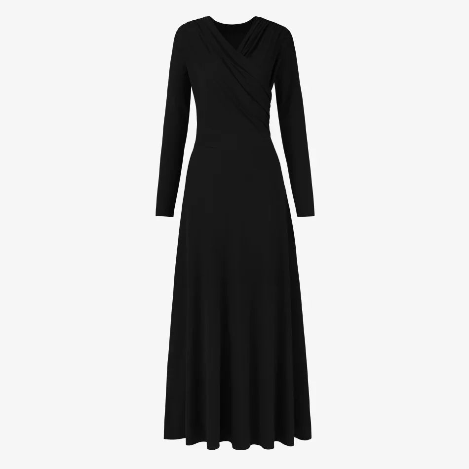AS SS26 Flowy elegance wrap Maxi dress lightweight fabric flattering dressy woman clothes