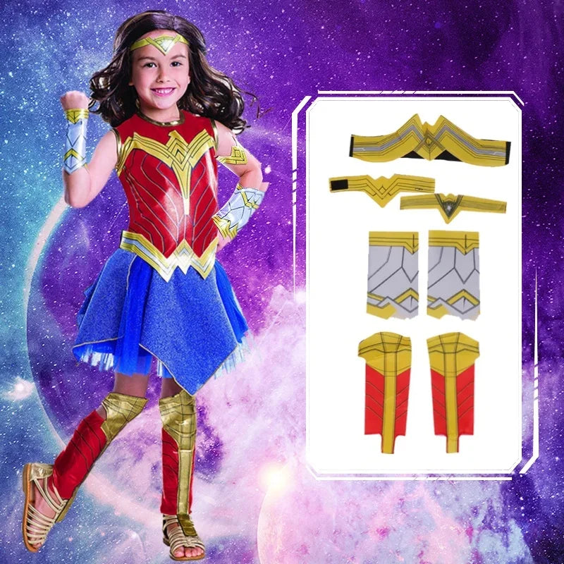 Anime Deluxe Dawn of Justice Wonder Woman Superhero Halloween Cosplay Fantasia Fancy Dress Costume Cosplay Costumes