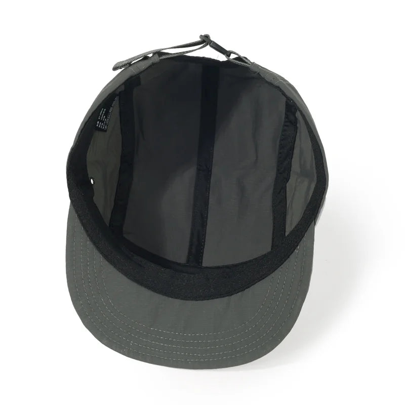 Outdoor Quick-Dry Baseball Cap Women's Korea Short Brim Baseball Hat Men and Women Casual Street Soft Brim Five-Piece Sun Hat