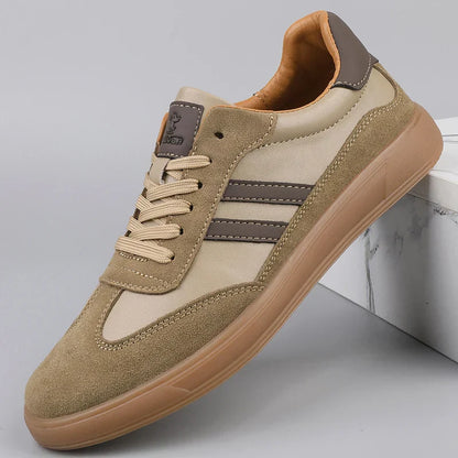 High Quality Leather Sneakers Men Trainers Classic Casual Sports Shoes Man Flat Sneakers Outdoor Non-slip Men's Skateboard Shoes