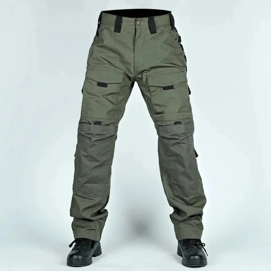 Men Tactical Pants Quick Dry Milit Multi-Pocket Cargo Pants Casual Trousers Wear-Resistant Workwear Traning Hunting Pants Loose