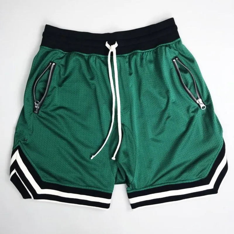 Mens Fire Red Shorts Casual Basketball Shorts Gym Fitness Short Joggers Shorts Workout Bodybuilding Breathable Board Shorts Male