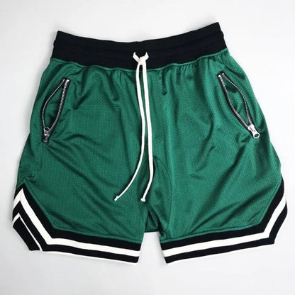 Mens Fire Red Shorts Casual Basketball Shorts Gym Fitness Short Joggers Shorts Workout Bodybuilding Breathable Board Shorts Male