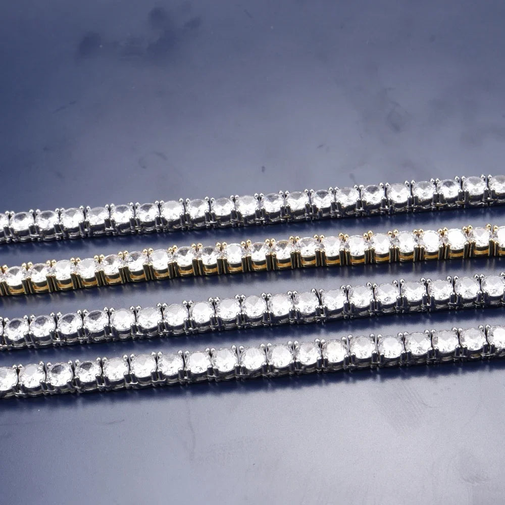 Luxury Iced Out Necklace For Women Charms Tennis Chain Large Crystal Zircon Pendant Chains Hip Hop Jewelry Wedding Gifts