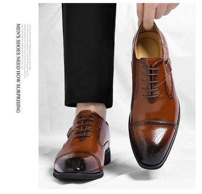 Men's Big Size Leather Shoes Spring Autumn Formal Business Office Wedding Dress Shoes for Man New Designer Business Shoe Man