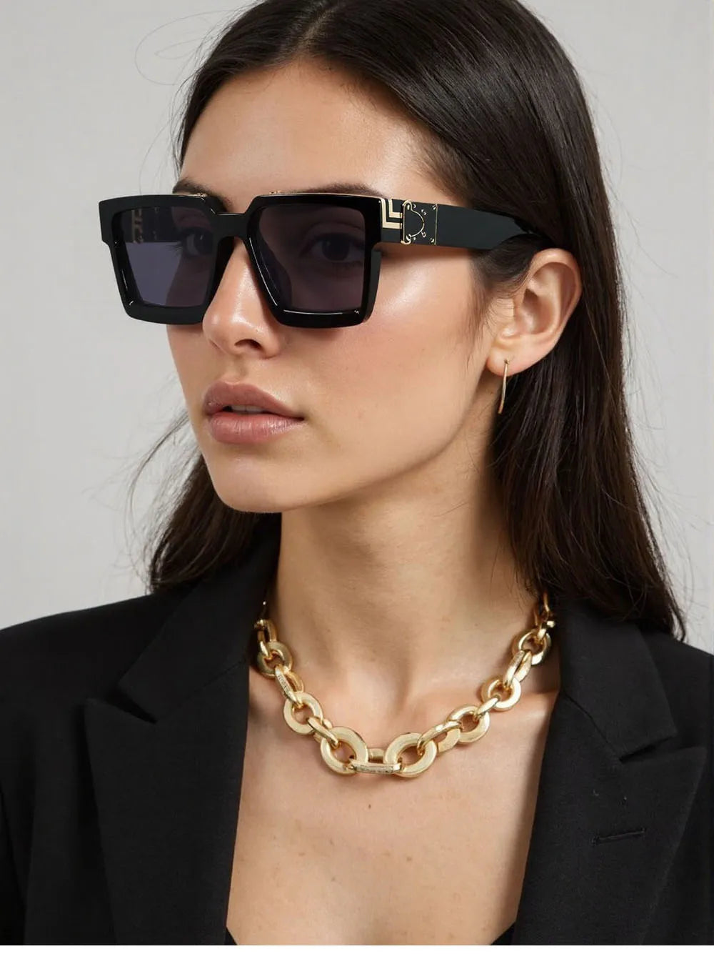 Square Sunglass Men Retro Millionaire Sunglasses Women 2025 Trendy Vintage Vacation Fashion Glasses Gafas De Sol Hombre Lunette
