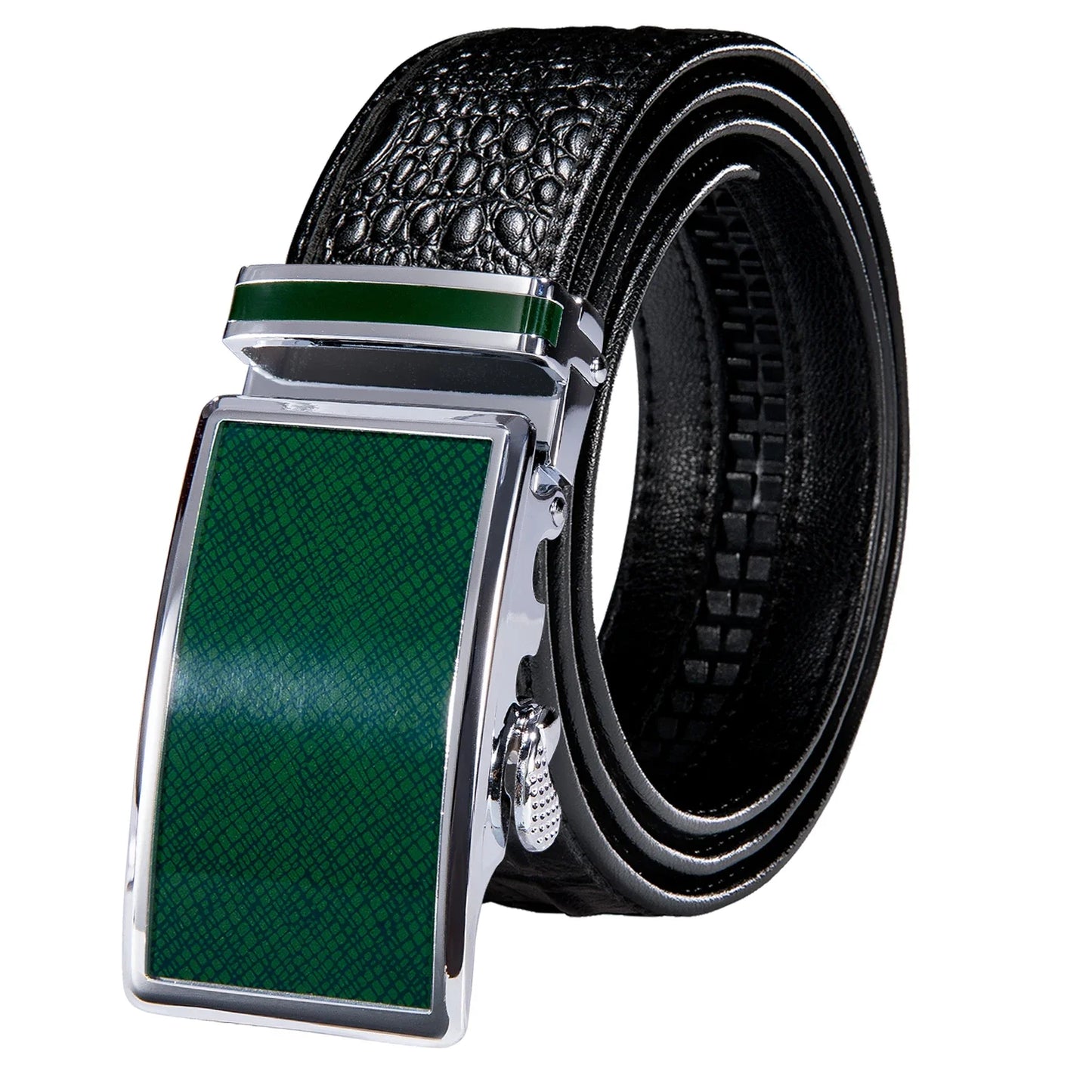 Crocodile Designer Luxury Genuine Leather Belts for Men Casual Jeans Belt Strap Gold Automatic Buckle Black Belt PD-2036