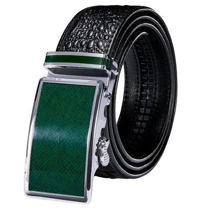 Crocodile Designer Luxury Genuine Leather Belts for Men Casual Jeans Belt Strap Gold Automatic Buckle Black Belt PD-2036