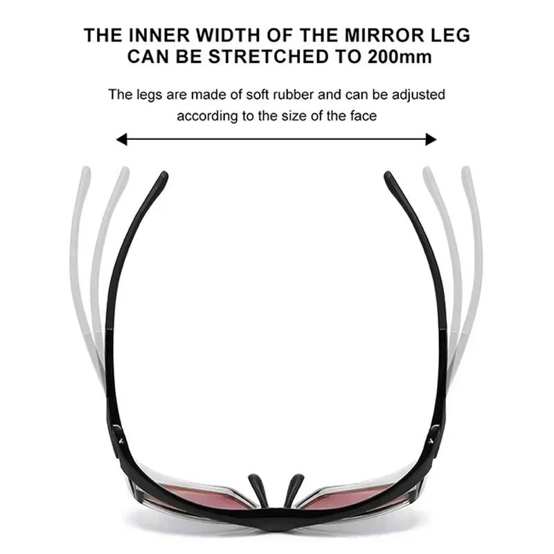 Sports Running Sunglasses Men Mountaineering Wind  Sand TR90 Polarized Sunglasses Safety Eyewear Customizable Prescription