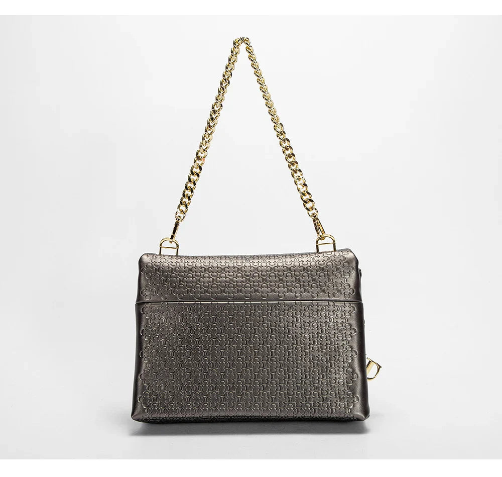 Women's Bag Popular Vintage Style Fashion Classic Printed Female Shoulder Bag Simple and Elegant Basic Ladies Commuting Handbag