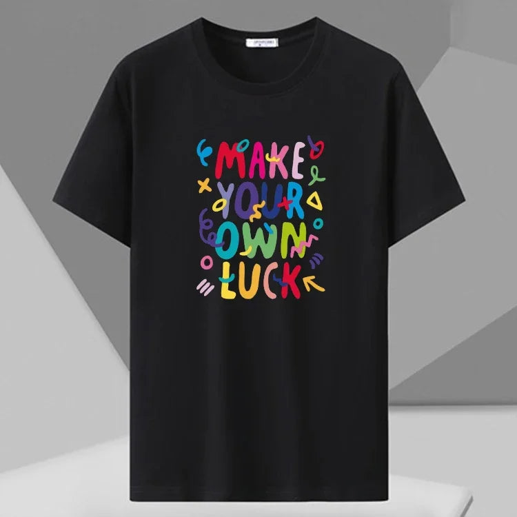Men T-shirt Printed Tee Plus Size 110-180kg 5XL 6XL 7XL Black T Shirts Round Neck Short Sleeve Oversized Tops Big Size Clothing