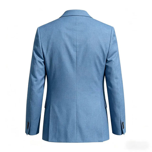 Men's Casual Linen Blazer Slim Fit Formal Business Lightweight One Button Suit Jacket for Spring/Summer Beach Wedding Sport Coat