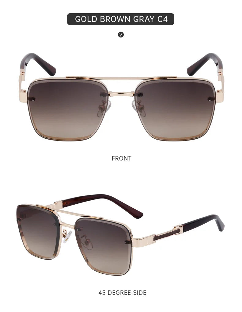 Retro Square Sunglasses For Men Sunscreen Vintage Sunglasses Women Trendy And Fashionable Fashion Glasses Gafas De Sol Hombre