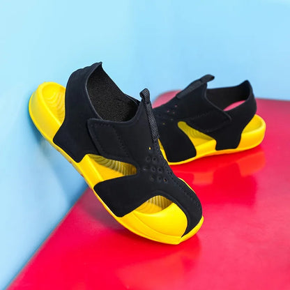 Summer Children's Beach Sandals Non-slip Soles Soft Comfortable Fashion Sports  Casual Boys Girls Baby Shoes Kids Flats Sandals