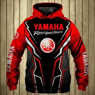 Spring and Autumn Yamaha Racing Team Hoodies Fashion 3D Printing Men's Hoodies Outdoor Sports Clothing Yamaha Motorcycle Hoodies
