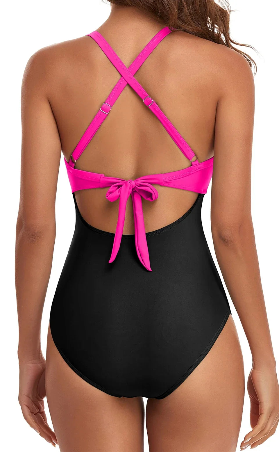 2026 Plain Ruched Swimsuit Women One Piece Solid Swimwear Female Beachwear Bathers Bathing Swimming Swim Bodysuit Summer