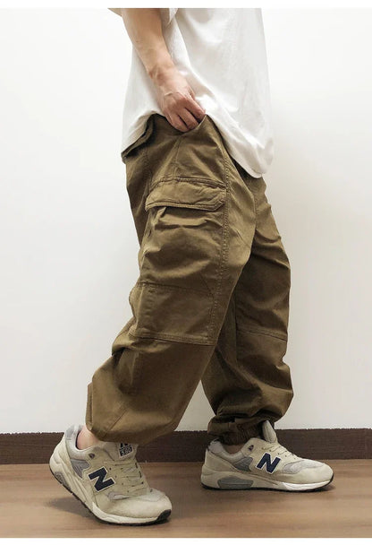High Quality Japanese Streetwear Baggy Cargo Pants Hip Hop Men'S Clothing Plus Size Casual Jogging Pants Harajuku Trousers Male