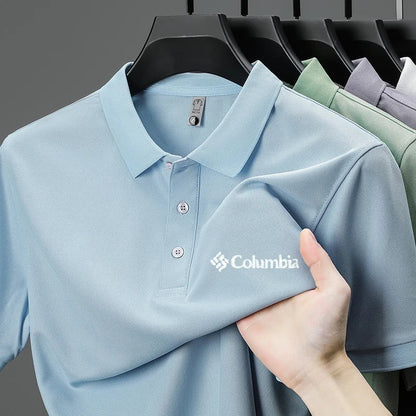 High End Brand New Men's Lapel Polo Shirt Summer Exquisite Letter Print Short Sleeve T-Shirt Business Leisure Fashion Men's Wear