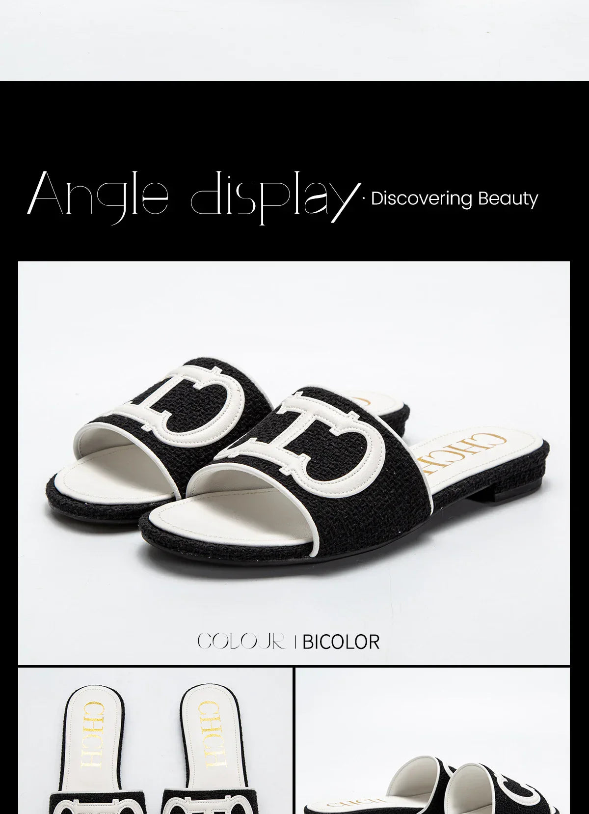 Women's Slippers New Fabric Fashion Flat Sandals Business Banquet Women's Shoes