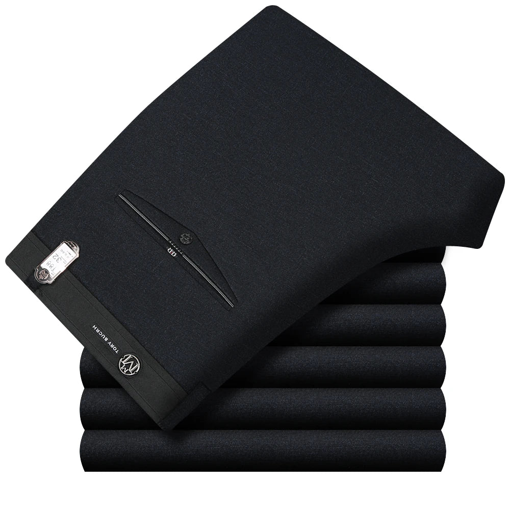 Mens Suit Pants Summer Thin Men Dress Pants Straight Business Office Mens Formal Pants Big Size Classic Trousers Male