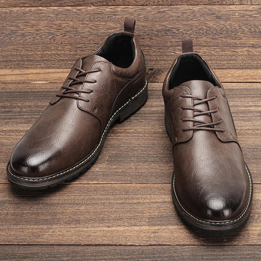 Men Casual Shoes Fashion Brand Comfortable 2025 Leather Shoes