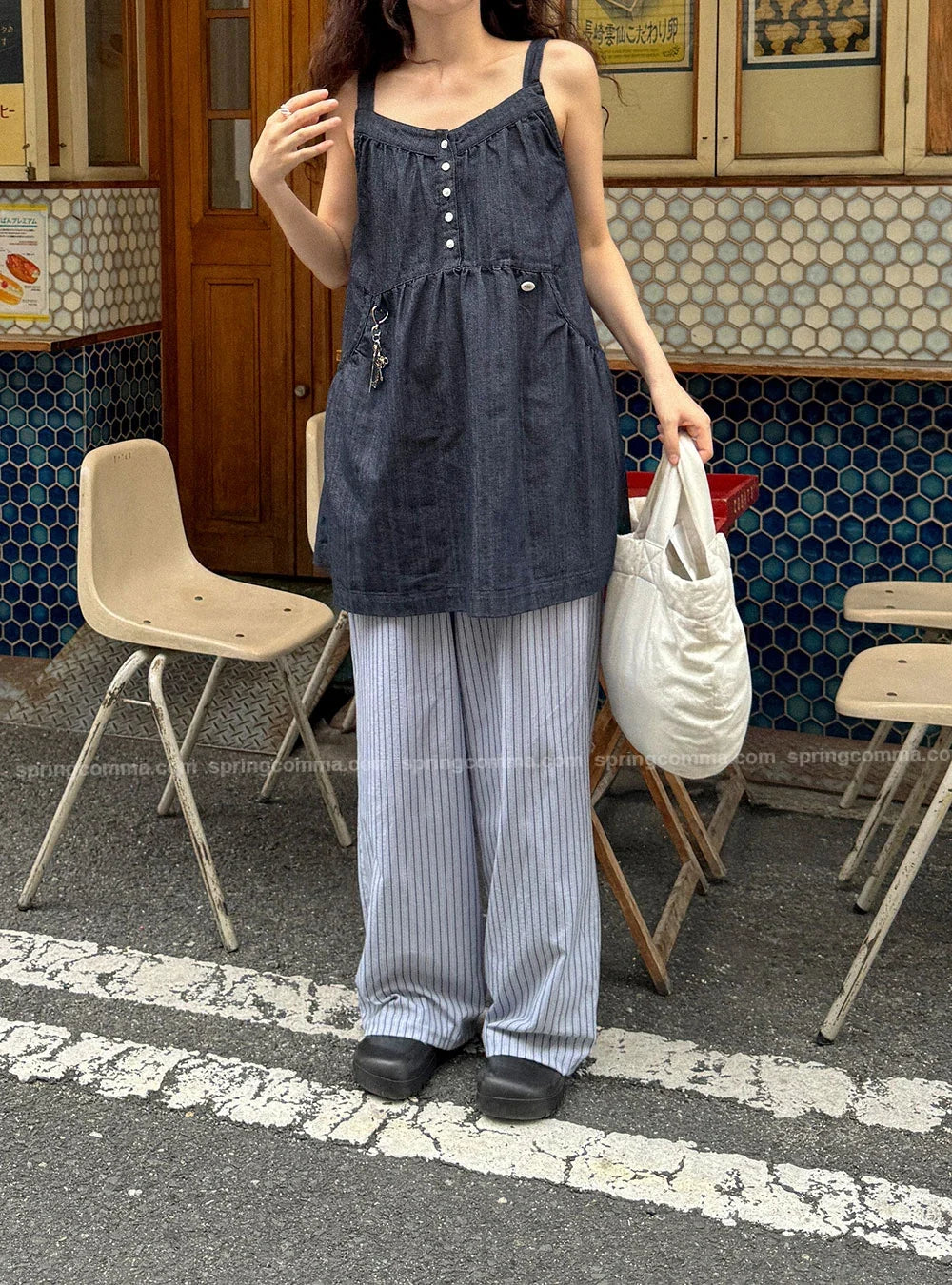 Korean Sle ort Denim Overalls Women's Faionable Summer Dr Vest Dr No Brand Commute Sle 00% Other Material
