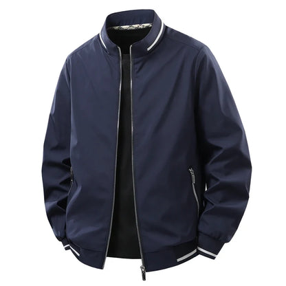 8XL Jacket Men Plus Size Autumn Casual Loose Coats Business Formal Jackets Spring Big Size Windbreaker Solid Outwear 6XL 7XL