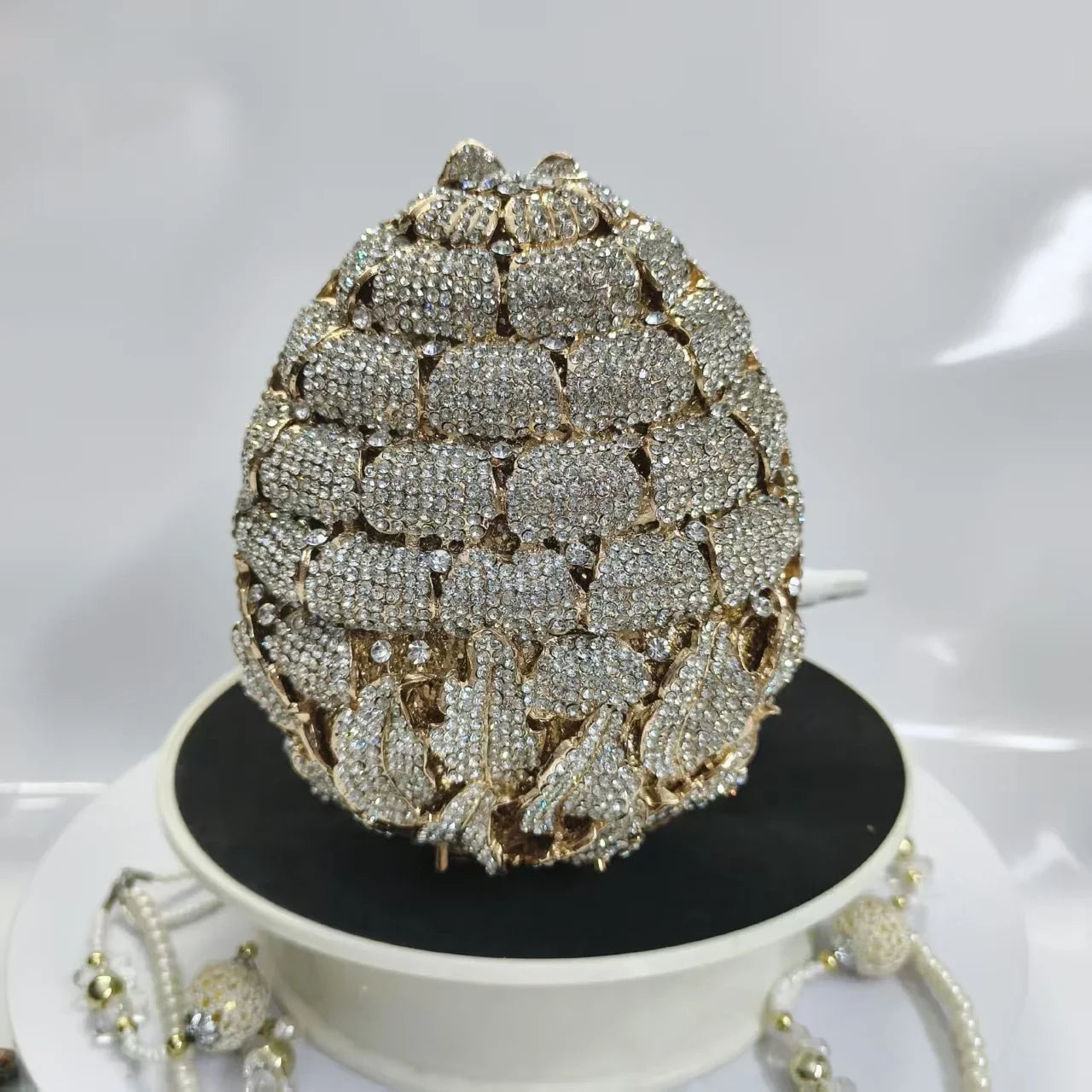 New Rhinestone Clutch Purse Women Elegant Wedding Party Bride Bag Prom Evening Handbag Sparkly Crystal Diamond Birthday Gift