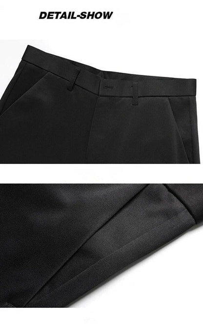 New casual suit pants pants, men's business casual suit pants, loose straight summer thin section elastic suit pants