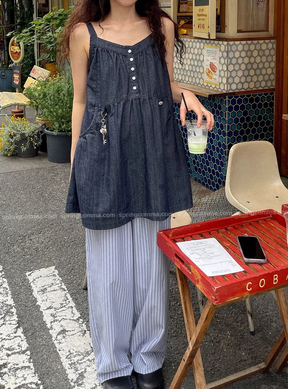 Korean Sle ort Denim Overalls Women's Faionable Summer Dr Vest Dr No Brand Commute Sle 00% Other Material