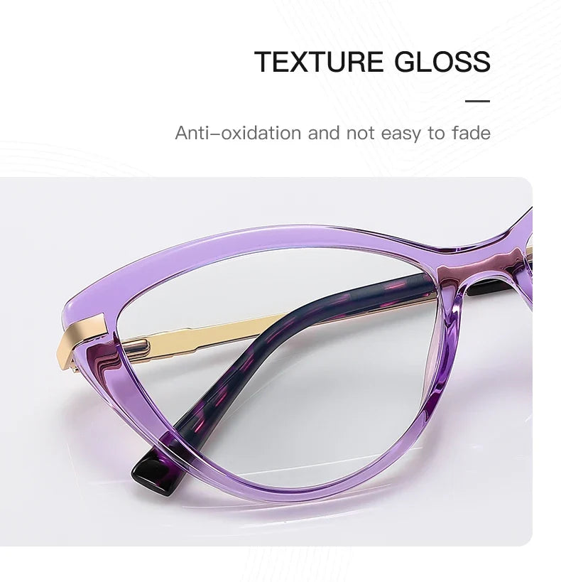 New Cat Eye Optical Glasses Women Myopia Prescription Glasses Hyperopia Reading Glasses Anti Blue Light Computer Eyewear