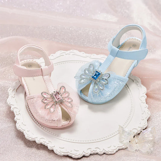 Girls Sandals Summer Children Soft Cool Shoes Fashion Crystal Princess Sweet Party Non-slip Outdoors Sandal DB2261153