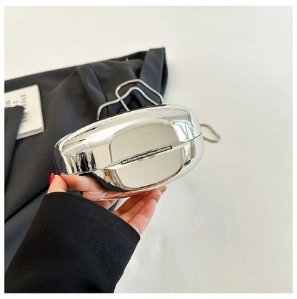 Acrylic Going Out Handbag Ins Famous Fashion Glossy Women's Dinner Bags Diagonal Span Wrist Bag Shoulder Messenger Bag