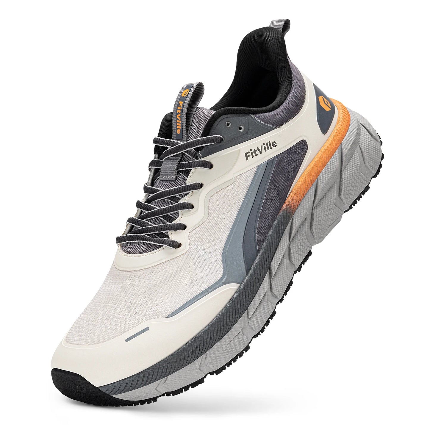 Men's Wide Toe Box Shoes Cushioned Well Sneakers Non Slip Lightweight Breathable Running Shoes for Swollen Feet