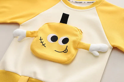 New Spring Autumn Baby Boys Clothes Suit Children Girls Fashion T-Shirt Pants 2Pcs/Sets Toddler Casual Costume Kids Tracksuits