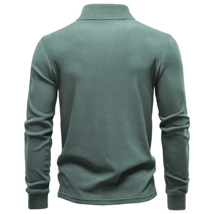 Men Solid Color Soft Shell Zipper Jacket Long Sleeve Pullover Breathable Warm Casual Streetwear