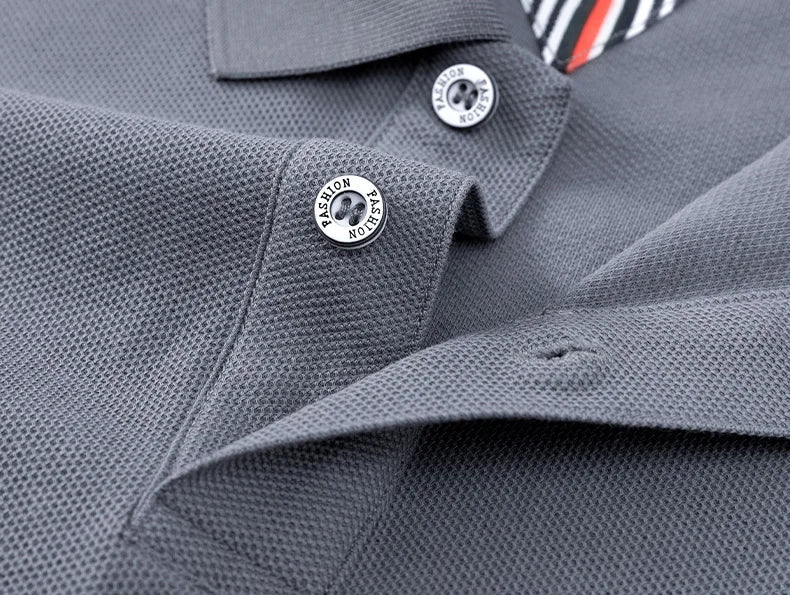 100%cotton luxury men's classic pony embroidery comfortable polo shirt fashionable summer new top breathable short sleeved shirt