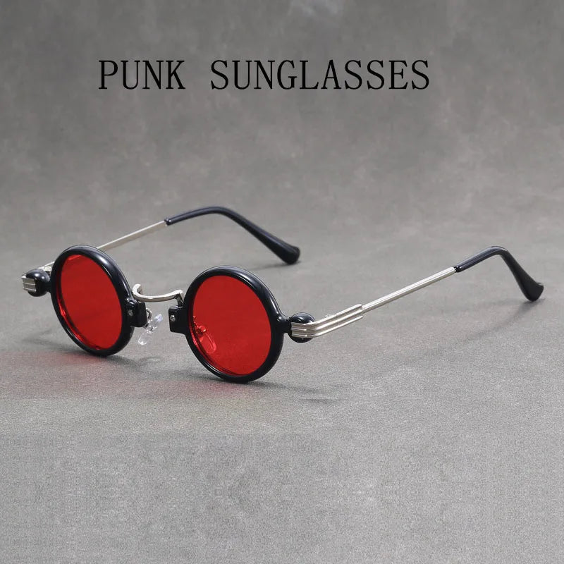 Round Steampunk Sunglasses For Men Retro Fashion Punk Sunglasses Women Trendy Vintage Glasses Dropshipping Gafas De Sol Hombre