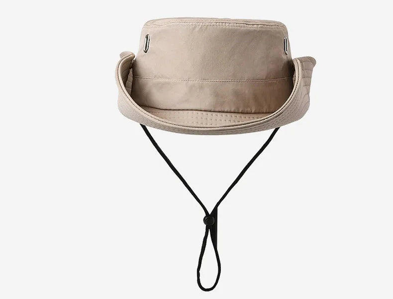 Spring And Summer New Hat Men's Outdoor Mountaineering Sunshade Fisherman Hat Summer Large Brim Breathable Sunscreen Fishing Hat